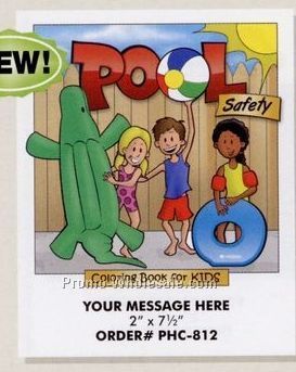 Stock Design Safety Theme Coloring Book - Pool Safety (8-1/2"x11")