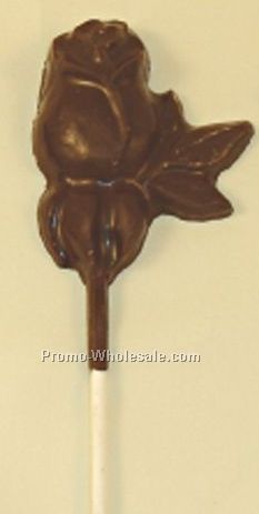 Stock Medium 1-1/2 Oz. Stock Or Custom Chocolate Lollipop
