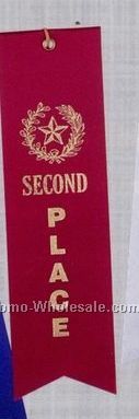 Stock Place Ribbon (Card & String) - 2nd Place