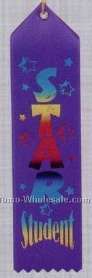 Stock Recognition Ribbon (Pinked) - Star Student