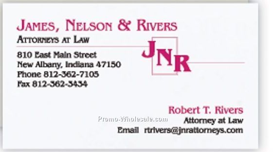 Strathmore Bright White Wove Business Card W/ Standard Foil