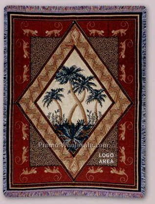 Tapestry Stock Woven Throws - Tropical Escape (53"x67")