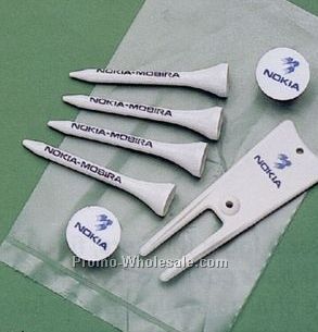 Tee Pack (4 Tees/ 2 Markers/ Divot Tool/ Clear Plastic Pouch)