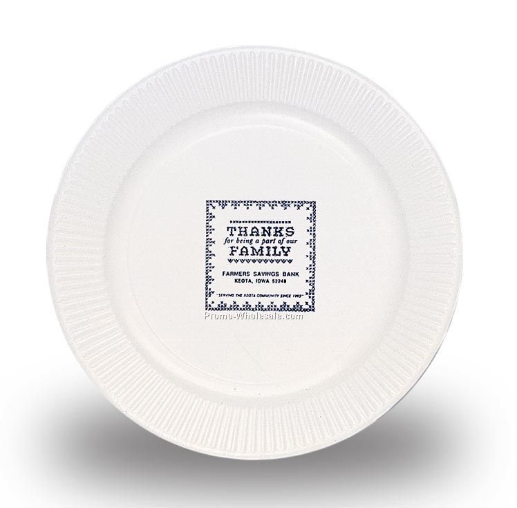 The 500 Line 7" Round White Paper Plate