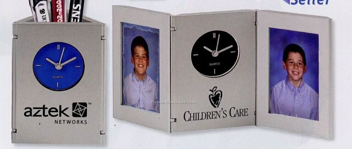 Time & Picture Clock/ Pen Cup (Standard Shipping)
