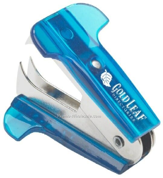 Translucent Blueberry Blue Jaw Style Staple Remover (Rush)