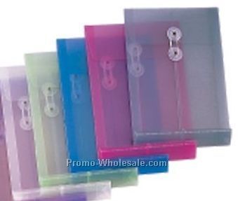 Translucent Envelope W/ Button & String Closure (6-1/4"x9-1/4")