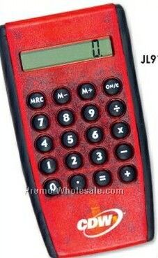 Translucent Red Slim Calculator