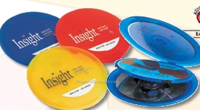 Translucent Round Polypropylene 4 CD Holder