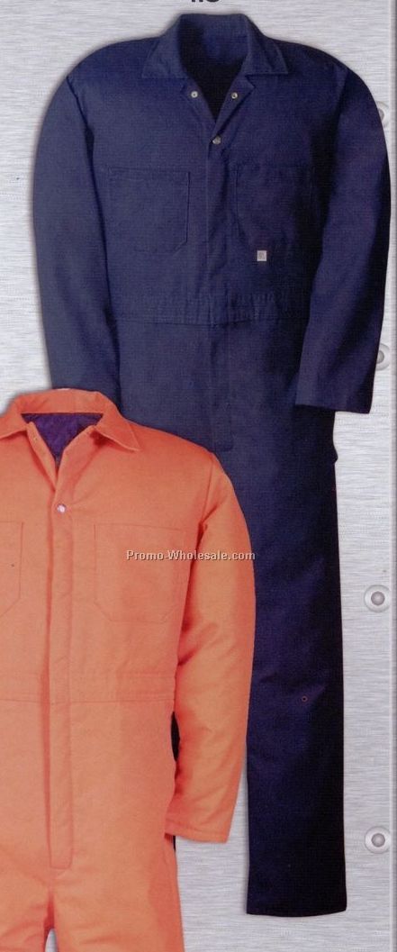 Twill Long Sleeve Coverall With 2 Way Zipper Front (Regular 48-60)