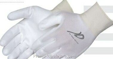 Ultra Thin White Polyurethane Palm Coated White Knit Gloves
