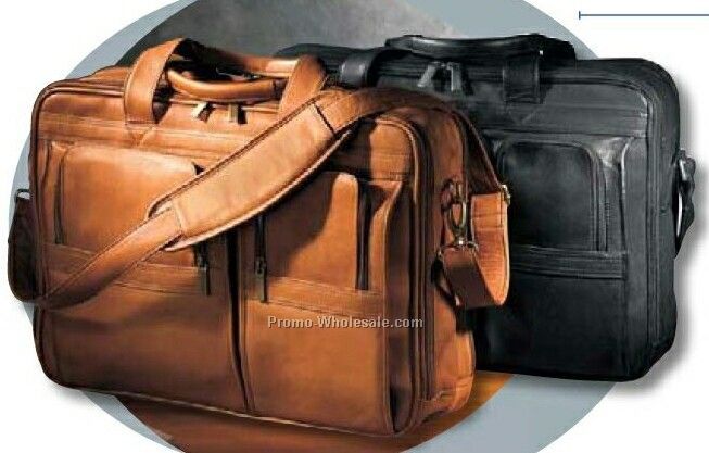 Vaqueta Napa Leather Contemporary Laptop Briefcase