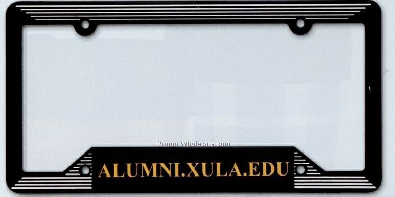 White Molded License Plate Frame