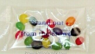 White Or Clear Promo Pack W/ 1 Oz. Jelly Belly Jelly Beans