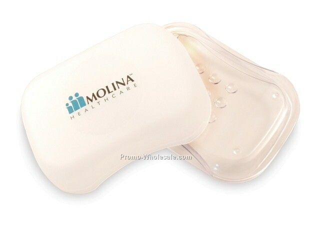 White Travel Soap Case