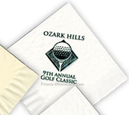 Wine Red Luncheon Napkins W/ Ink Imprint