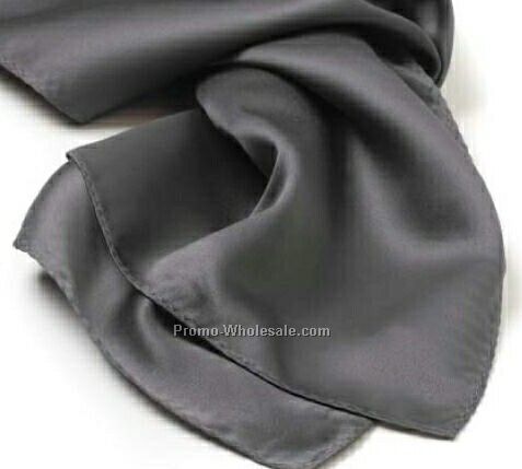 Wolfmark Dark Gray Solid Series Silk Scarf