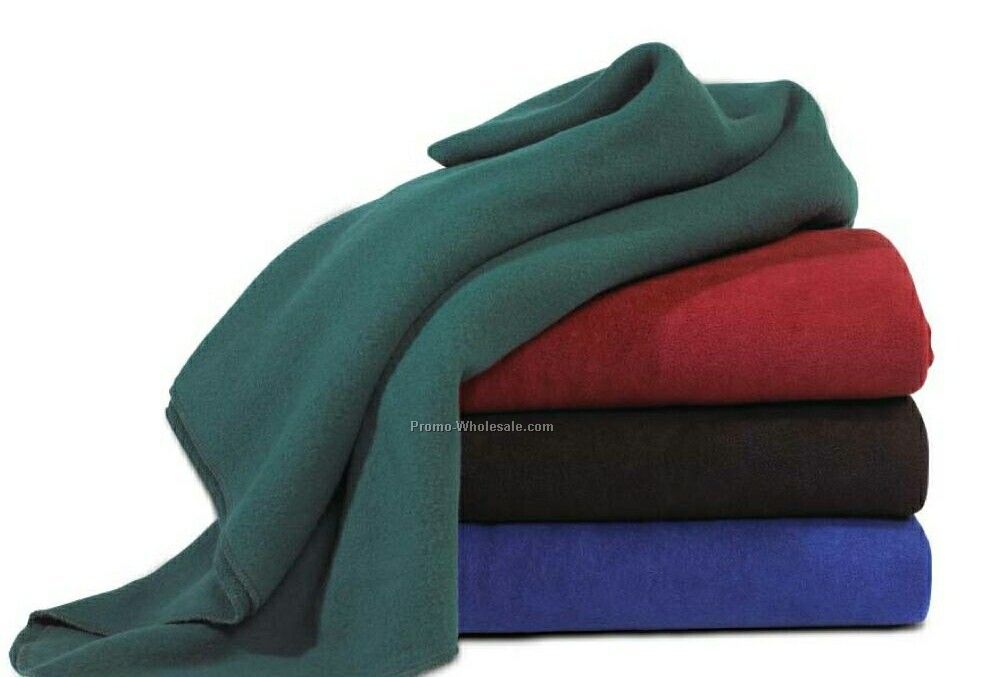 Wolfmark Eco Fleece Black Blanket