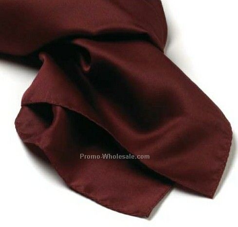 Wolfmark Maroon Solid Series Silk Scarf