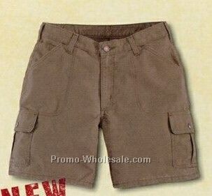 Women's Canvas Cargo Short (0-20) - Dark Khaki Beige