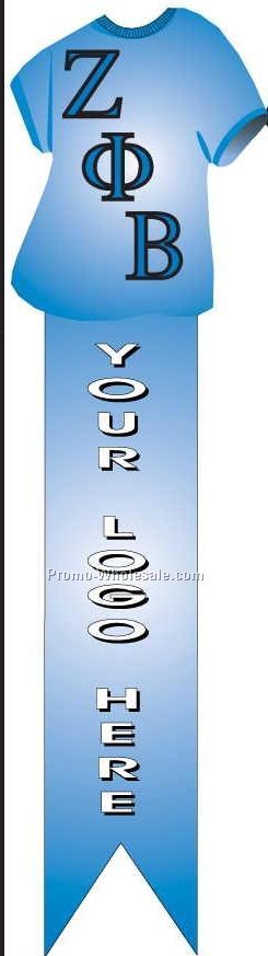 Zeta Phi Beta Sorority Shirt Bookmark W/ Black Back