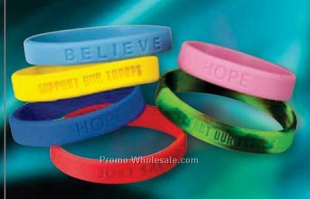 "just Say No" Stock Silicone Bracelets