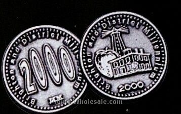 1-1/2" Antique Pewter Commemorative Coin