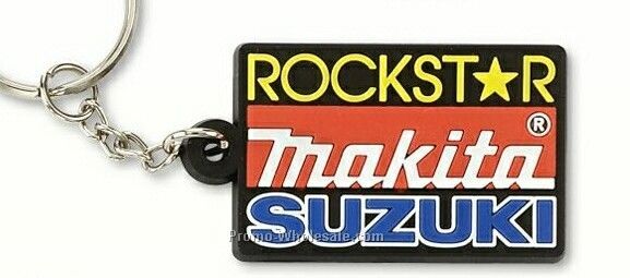 1-1/2" Fun & Flexible Custom Pvc Key Chain