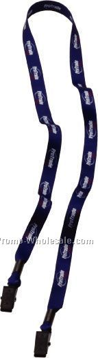 1/2" Dye Sublimated Double Bulldog Clip Lanyard