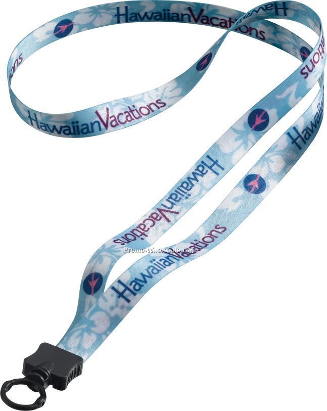 1/2" Dye Sublimated Lanyard With Standard O-ring