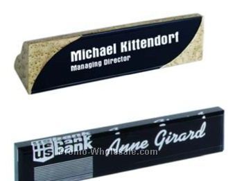 10" Black Piano Finish Name Plates