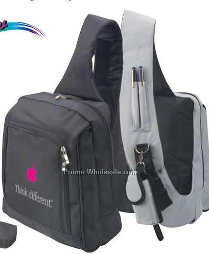 10-3/4"x13-3/4"x6" Microfiber Sling Backpack