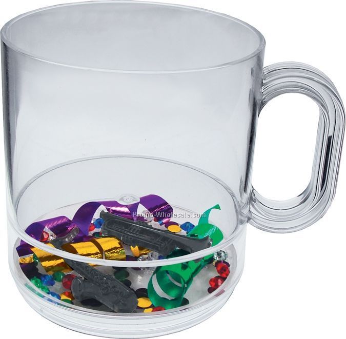 12 Oz. Mardi Gras Compartment Coffee Mug