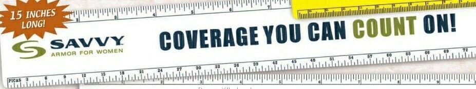 15" Ruler (4 Color Process Front / Back)