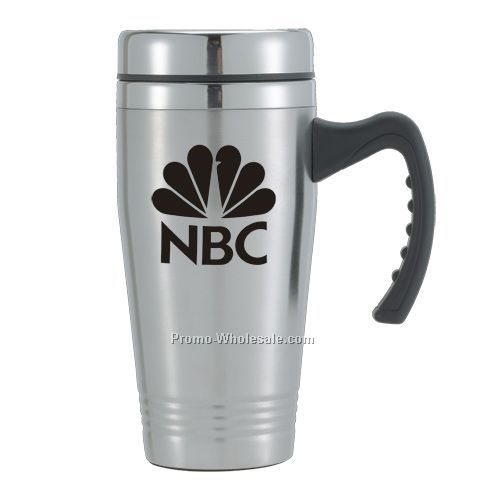 16 Oz. Express Stainless Steel Travel Mug With Handle