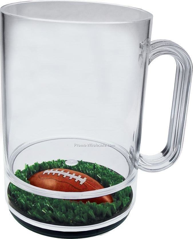 16 Oz. Pass The Pigskin Compartment Mug