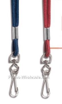 18" Blank Cord Style Lanyard W/Swivel Clip