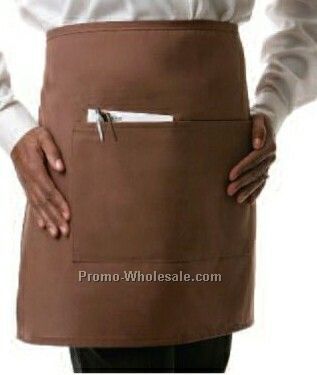 19"x28" Half Bistro Apron (Black)