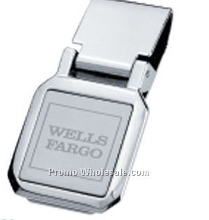 2-1/4"x1-1/4"x1/4" Square Money Clip