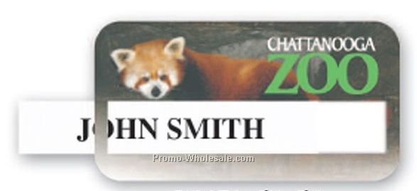 2-7/8"x1-1/2" Rectangle Full Color Window Badge