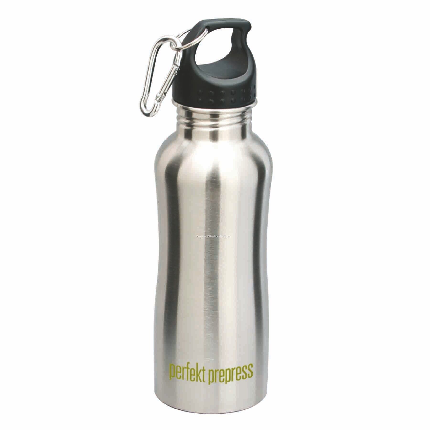 22 Oz Stainless Steel Bottle, Silver