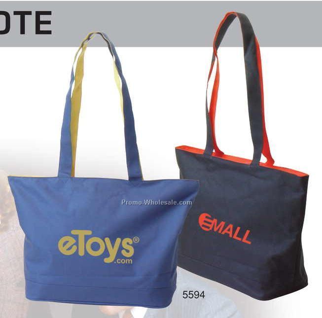 23"x14"x8-1/4" Polyester Denier Jumbo-size Tote Bag