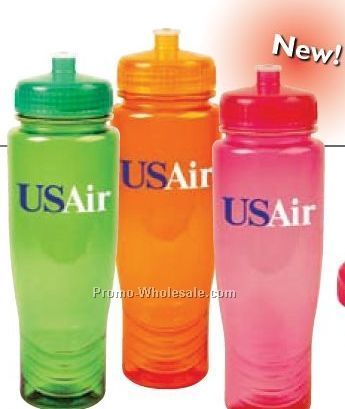 28 Oz. Polyclean Bottle With Push Up Top - Bpa Free, Usa Made