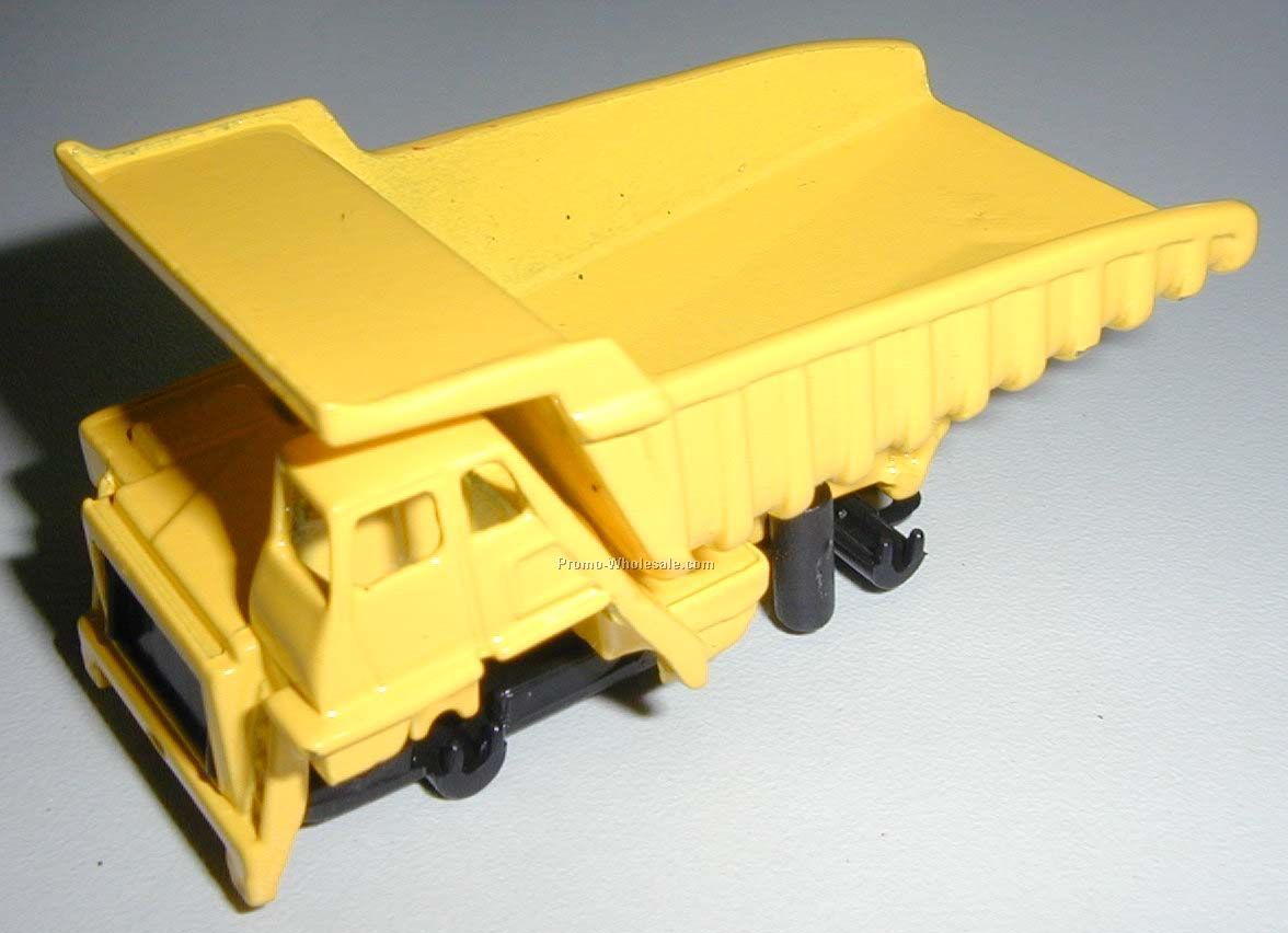 3" Yellow Mining Dump Truck Die Cast Mini Vehicles Construction Vehicle