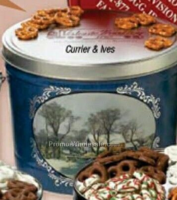 3-1/2 Gallon Tin Pail - Yogurt Pretzels