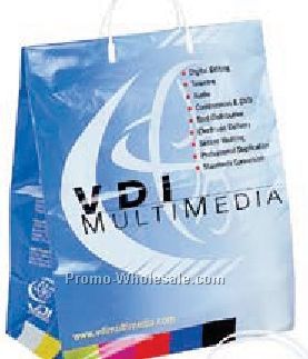 3-1/2 Mil. Plastic Shopping Bags W/ Clip Loop Handle (16"x6"x19"x6")