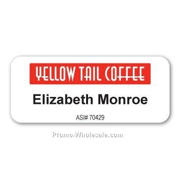3"x1-1/4" Permanent Personalized Badges/ Nametags - Small