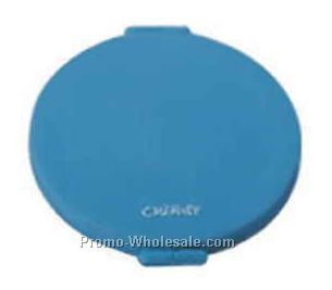 3"x2/5" Round Double Side Mirror With 2 Rubber Sides