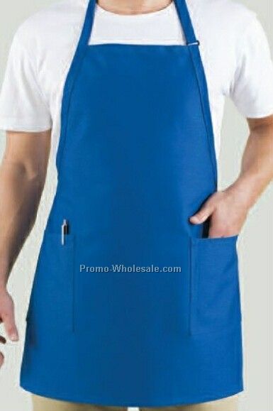 30"x23" 2 Pocket Bib Apron (Black)