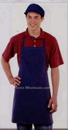 30"x27" Solid Color Twill Bib Apron W/ 1 Patch Pocket